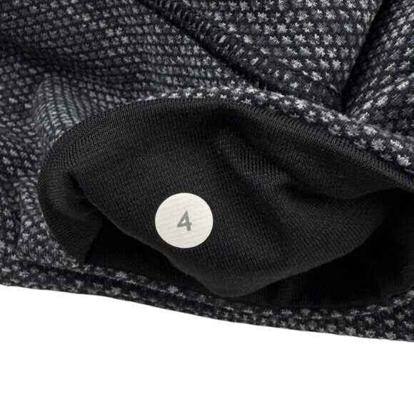 Lululemon Wunder Under Pant In Coco Pique Black White Size 4 - Picture 11 of 11